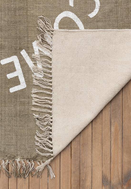 Безворсовый ковер из хлопка JHC-05 beige-white what goes