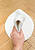 Белый коврик для ванной Organic Soft Light 1601 White