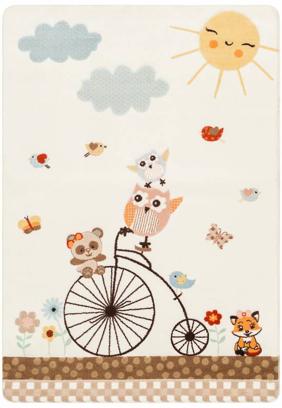 Детский ковер с ворсом Sunny Day 01 White