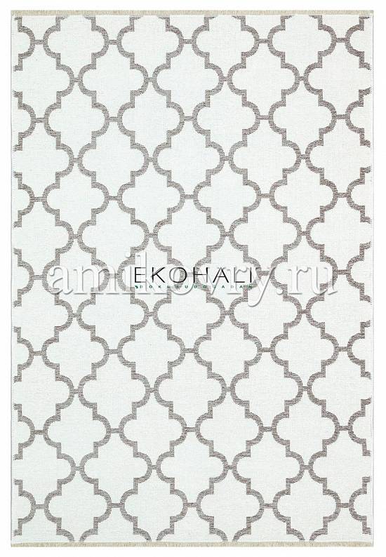 Двусторонний безворсовый ковер из шенилла NK 04 Cream Grey