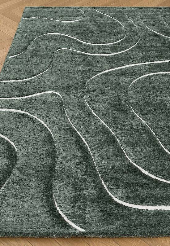 Пушистый ковер из полиэстера RN5468-R805