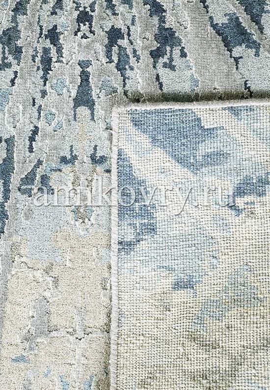 Дизайнерский ковер ручной работы 8/8-RWB ESK-400-Classic Gray/Denim Blue