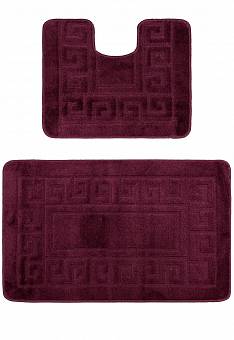Комплект ковриков для ванной Confetti Bath Maximus Ethnic 2576 Aubergine PS