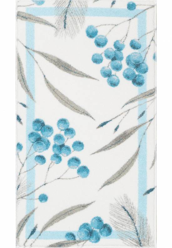 Голубой коврик для ванной Allium 01 Blue