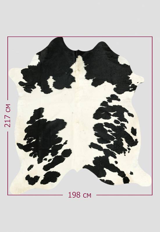 Натуральная шкура коровы Чёрно-белая 1057