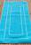 Бирюзовый коврик для ванной из хлопка Ekose-Turquoise