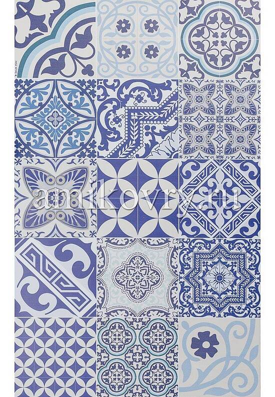 Безворсовый виниловый коврик для кухни Eclectic-E8