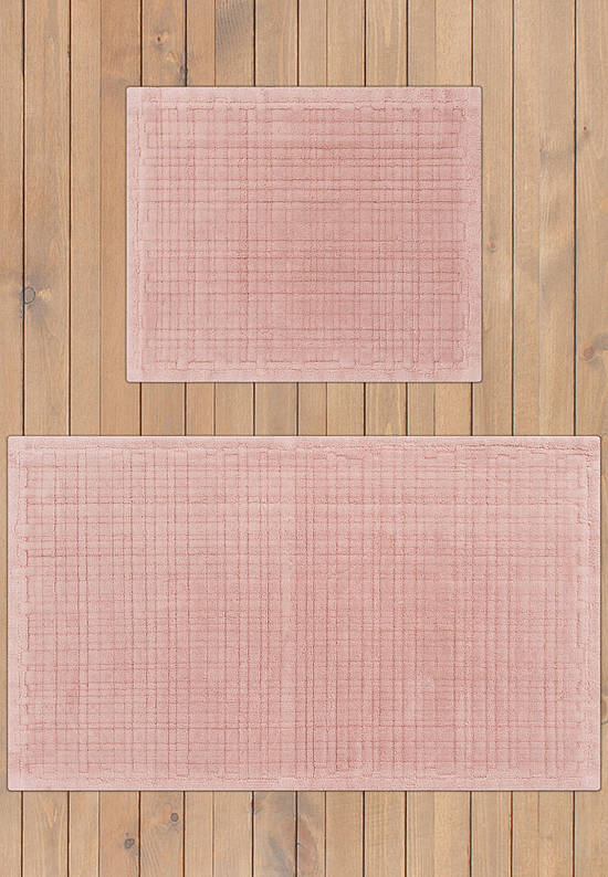 Комплект ковриков для ванной и туалета Hazar 03 Dusty Rose