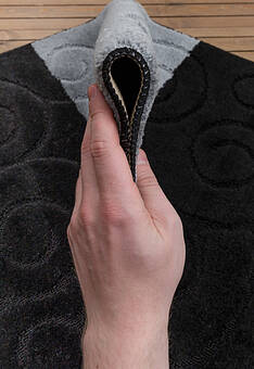 фактура коврика для ванной Confetti Bath Maximus Sile 2513 Black BQF