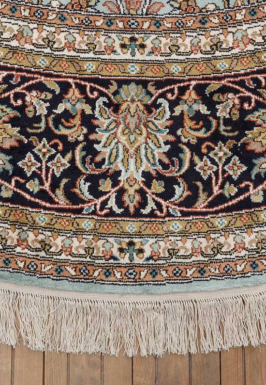 Шелковый ковер из Индии Zahedan Cerulean