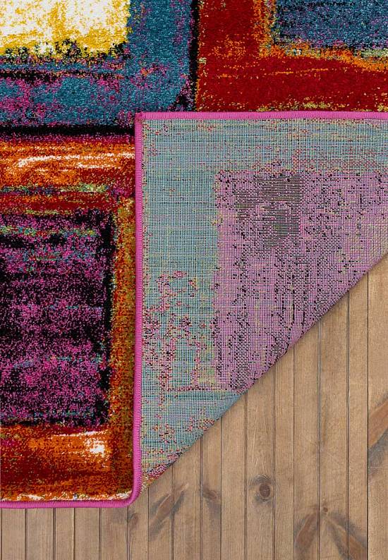 Недорогой синтетический ковер 2939-Multicolor