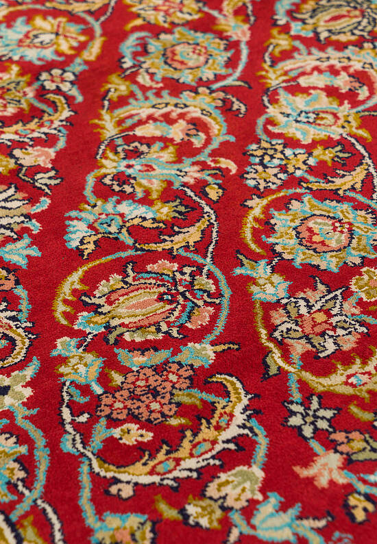 Шелковый ковер ручной работы IIST-GI97K27Z7 Kashan Red