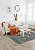 Винтажный безворсовый ковер из Бельгии LM3299-L16