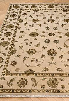 ковер в перспективе против ворса Kashan gold Ivory