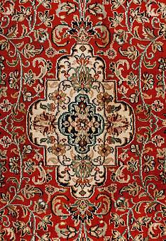 фрагмент ковра Cashmir 244168-Keshan red/beige