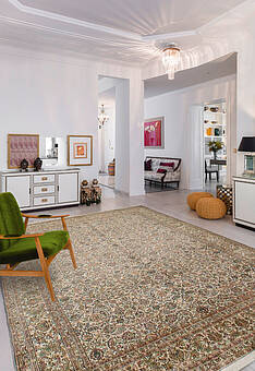 ковер в интерьере Cashmir Afshar Beige