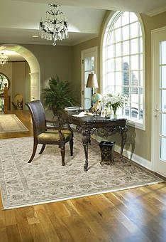 ковер в интерьере Kashan gold Antique White Grey