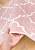Двусторонний безворсовый ковер NK 04 Cream Pink
