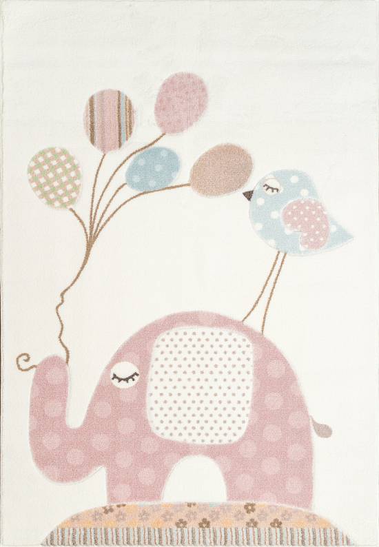 Детский ковер с ворсом Spotty Friends 01 Light Pink