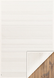 дизайн двустороннего безворсового ковра Smart Weave Tsirgu-White