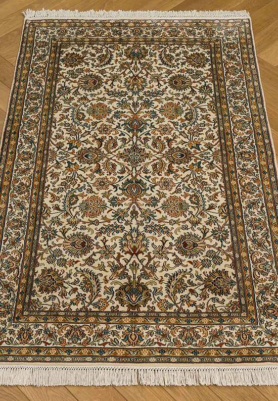 Шелковый ковер ручной работы IIST-GIC7KKJC5 All Over Cream