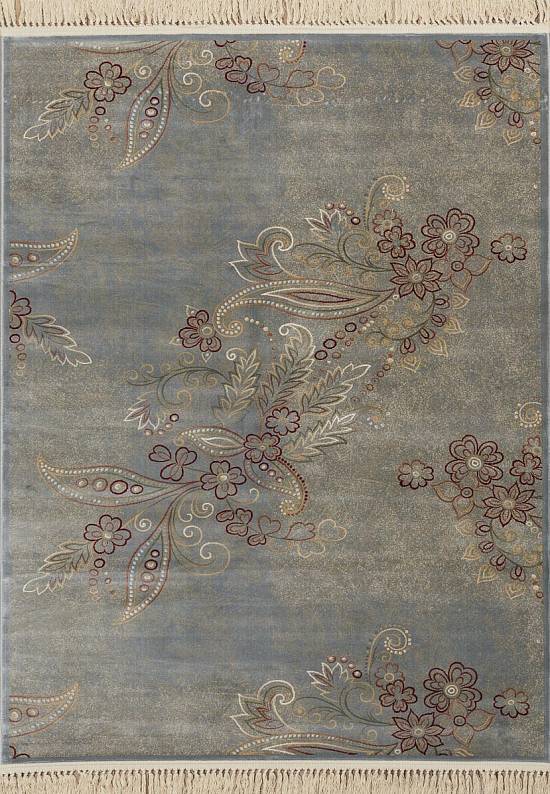 Высокоплотный ковер из вискозы 2M049-Blue