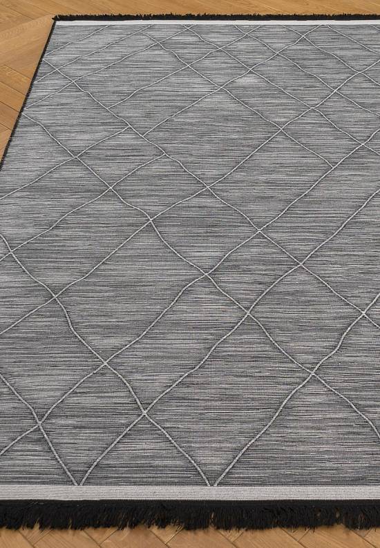 Двусторонний ковер из хлопка ARC 02 Grey