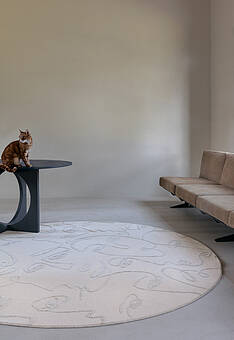 ковер в интерьере Ligne Pure Faces 461.057-AE116