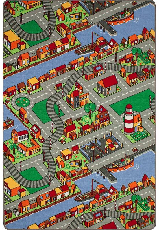 Детский игровой коврик с дорогой Town-G9