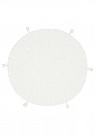 дизайн ковра Cotton Boon CBN Plain White круг