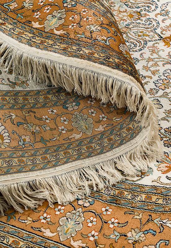 Шелковый ковер из Индии Zanjan Beige