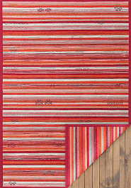 дизайн двустороннего безворсового ковра Smart Weave Liiva-Red