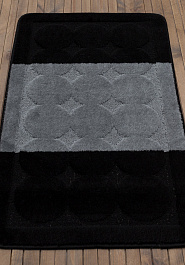 коврик для ванной в перспективе Confetti Bath Maximus Edremit 2513 Black