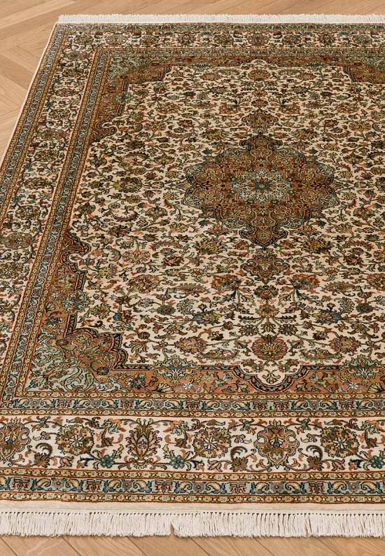 Шелковый ковер ручной работы из Индии 244199-Shiraz beige/rust