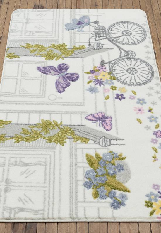 Коврик для ванной из акрила Spilled Flowers 01 Purple
