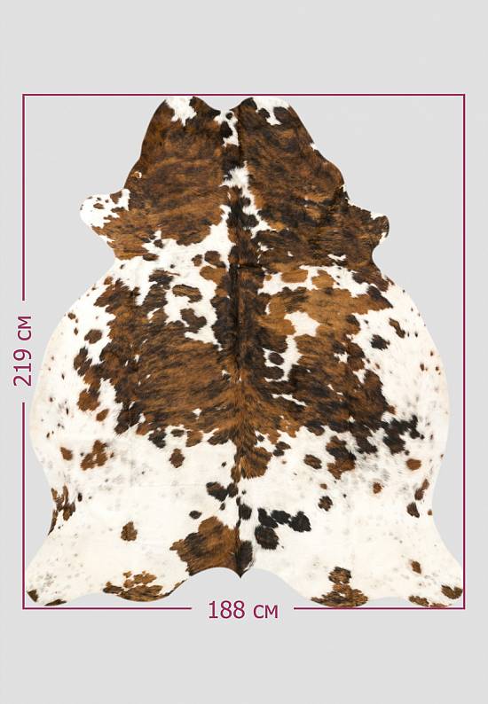 Натуральная шкура коровы Триколор коричневый LN003-Tricolor 966