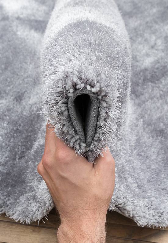 Мягкий ковер с длинным ворсом T2-grey