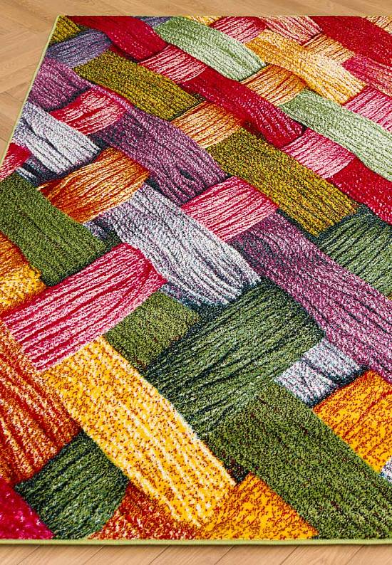 Недорогой синтетический ковер C010-Multicolor