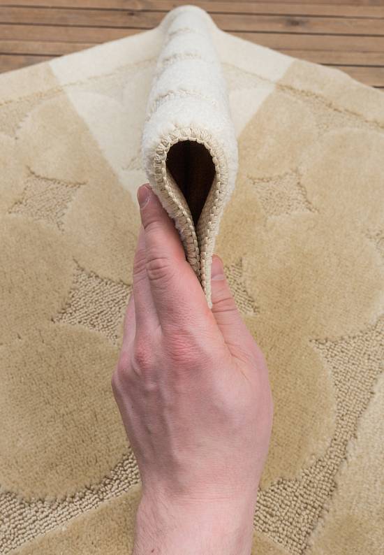 Бежевый комплект ковриков для ванной комнаты и туалета Edremit 2540 Beige BQ
