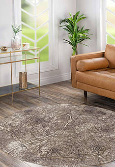 безворсовый ковер в интерьере Streets Paris LS5282-L266