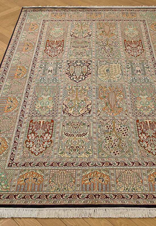 Шелковый ковер ручной работы IIST-GI97K2572 Hamdan