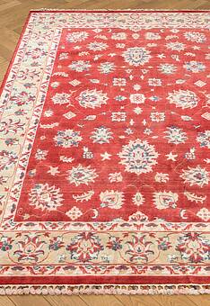 ковер в перспективе по ворсу Harem HRM 904 Red Beige
