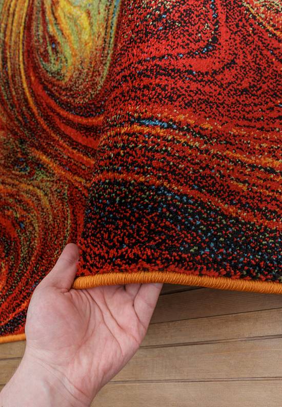 Недорогой синтетический ковер C014-Multicolor