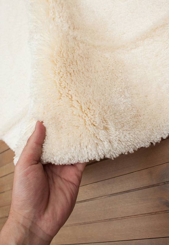 Бежевый мягкий коврик для ванной 3501 Beige