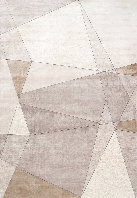 Геометрический ковер MRN 07 Cream Gold