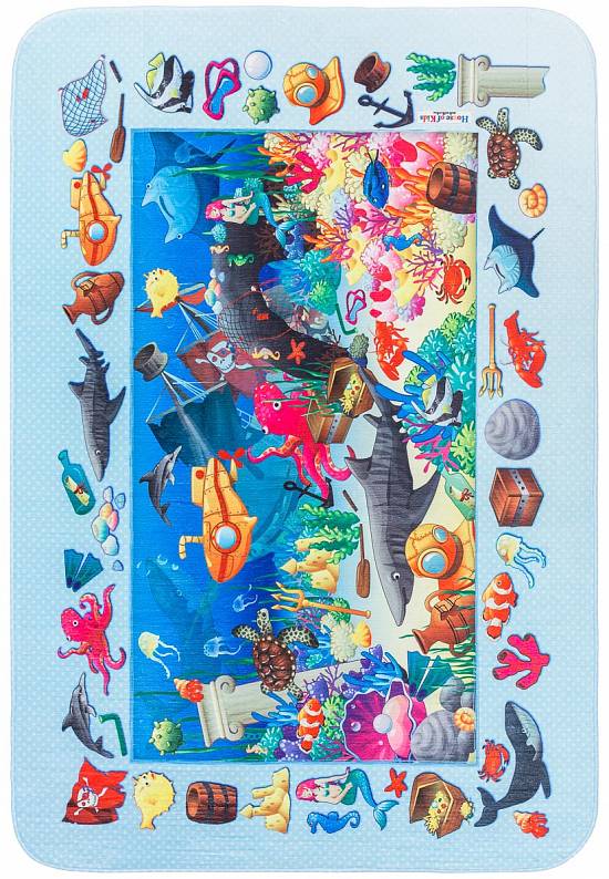 Детский мягкий игровой коврик Fond marin decouverte-C