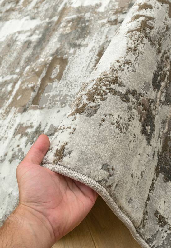 Синтетический бюджетный ковер F238-Gray-Beige