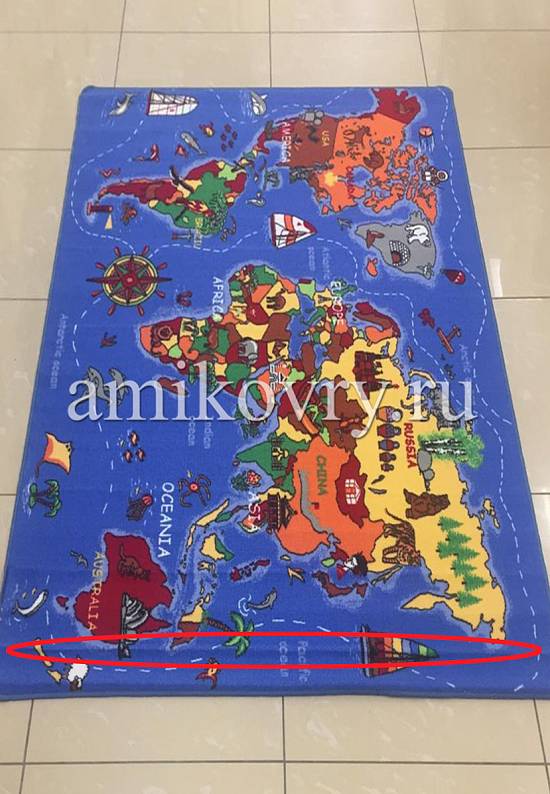 Детский игровой коврик с картой Blue Card Blue-G9 discount1