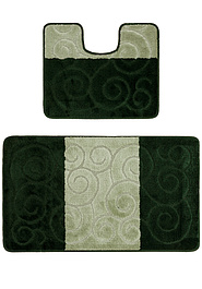 дизайн комплекта ковриков для ванной Confetti Bath Maximus Sile 2536 Hunter Green BQ