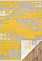 Двусторонний безворсовый ковер Noa Kilim NK 01 Yellow Grey